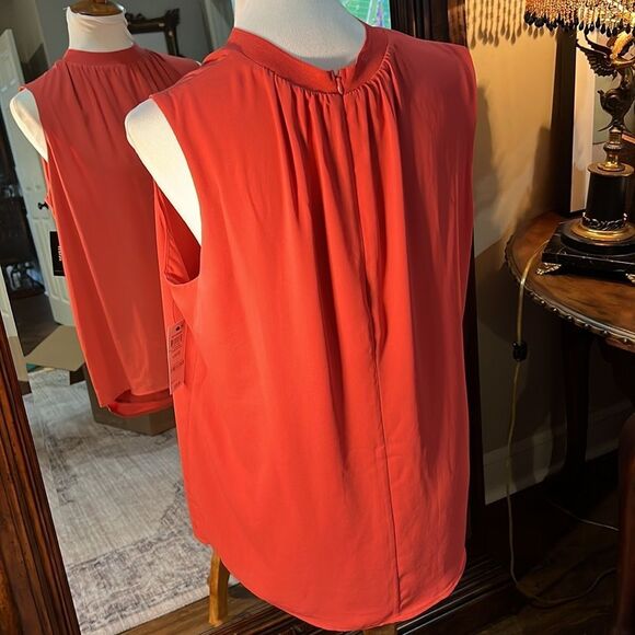 NWT Alfani Sleevelesss Deep Coral Top Large. WT240 - Picture 3 of 6